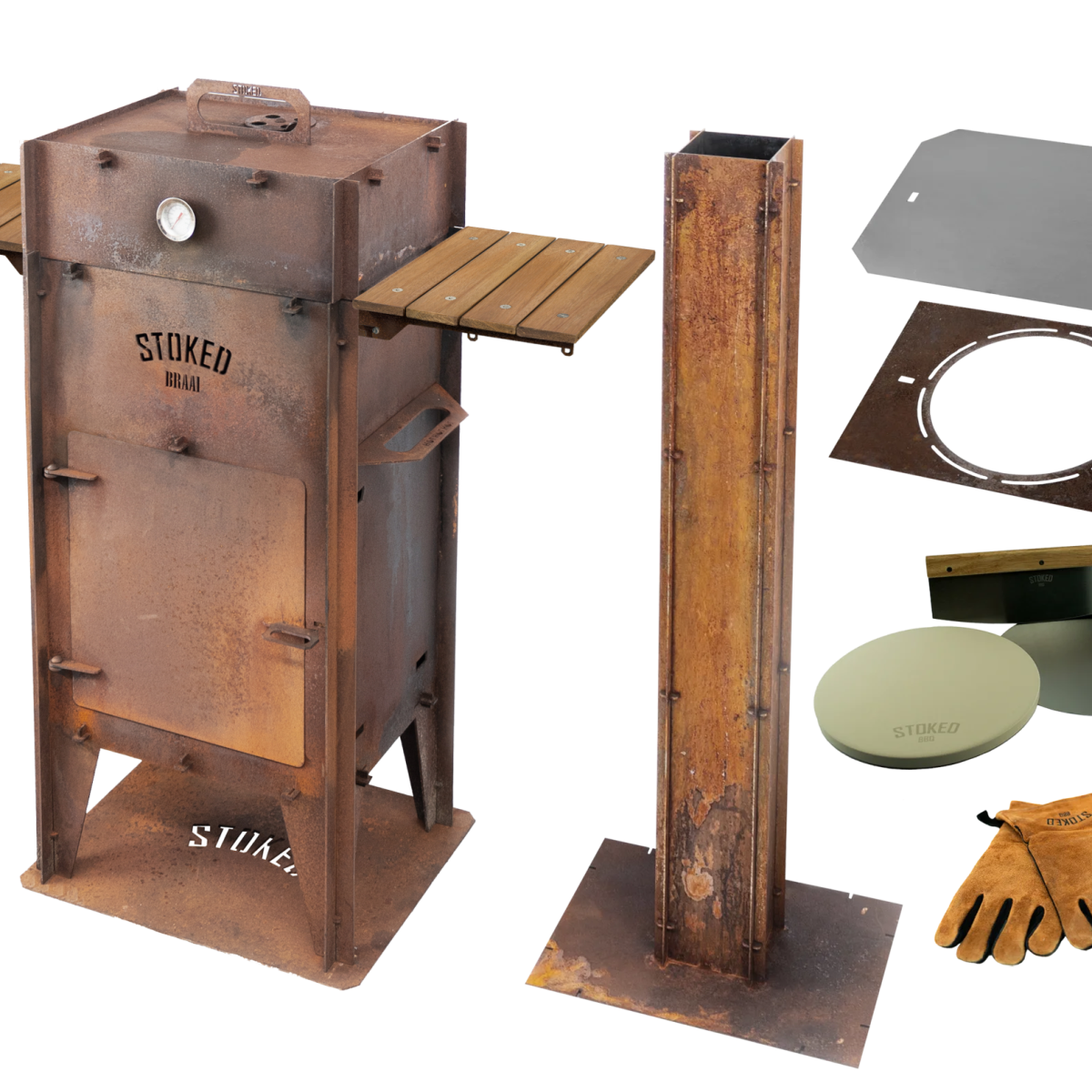 Stoked BBQ Braai premium met zijtafels