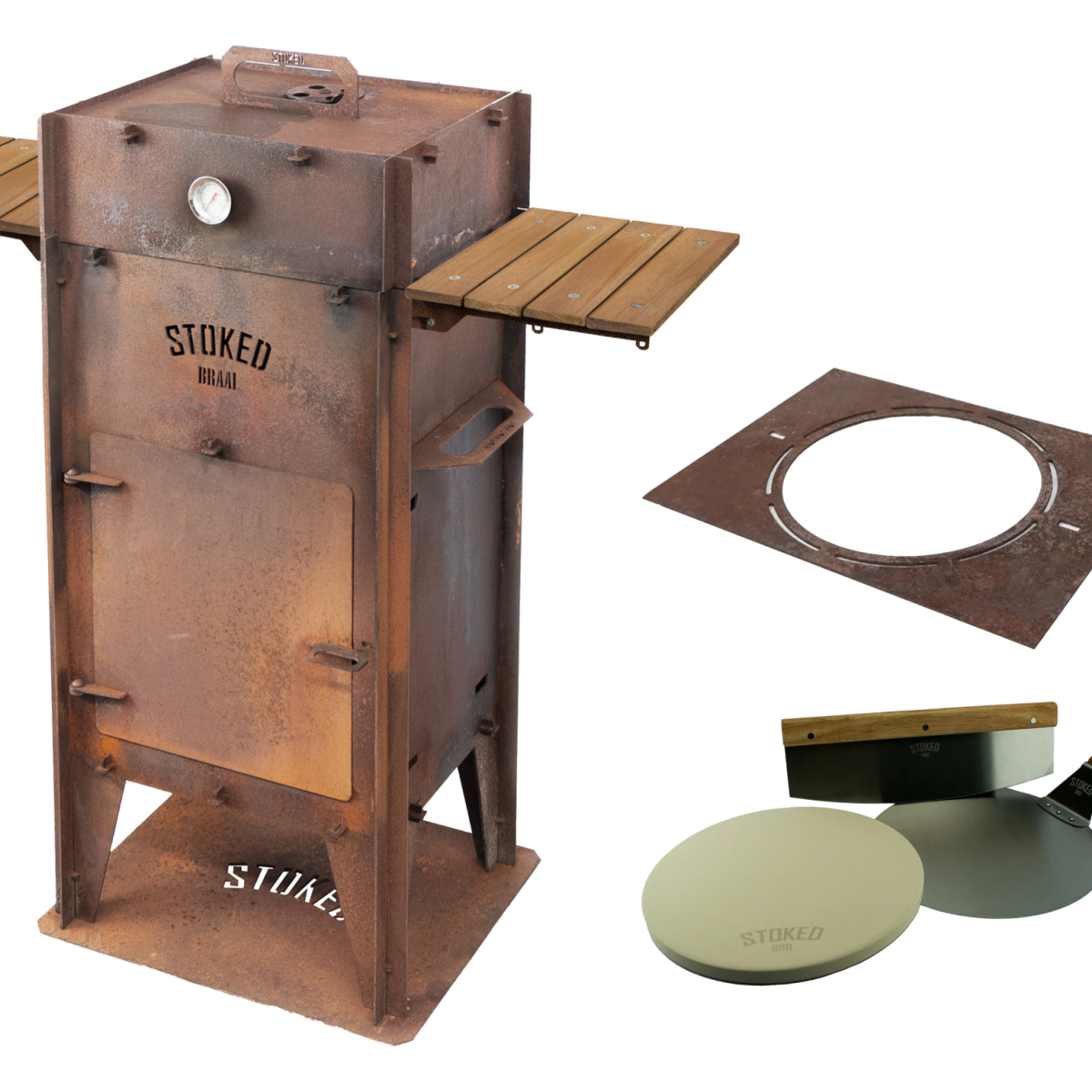 Stoked BBQ Braai italian iso met zijtafels